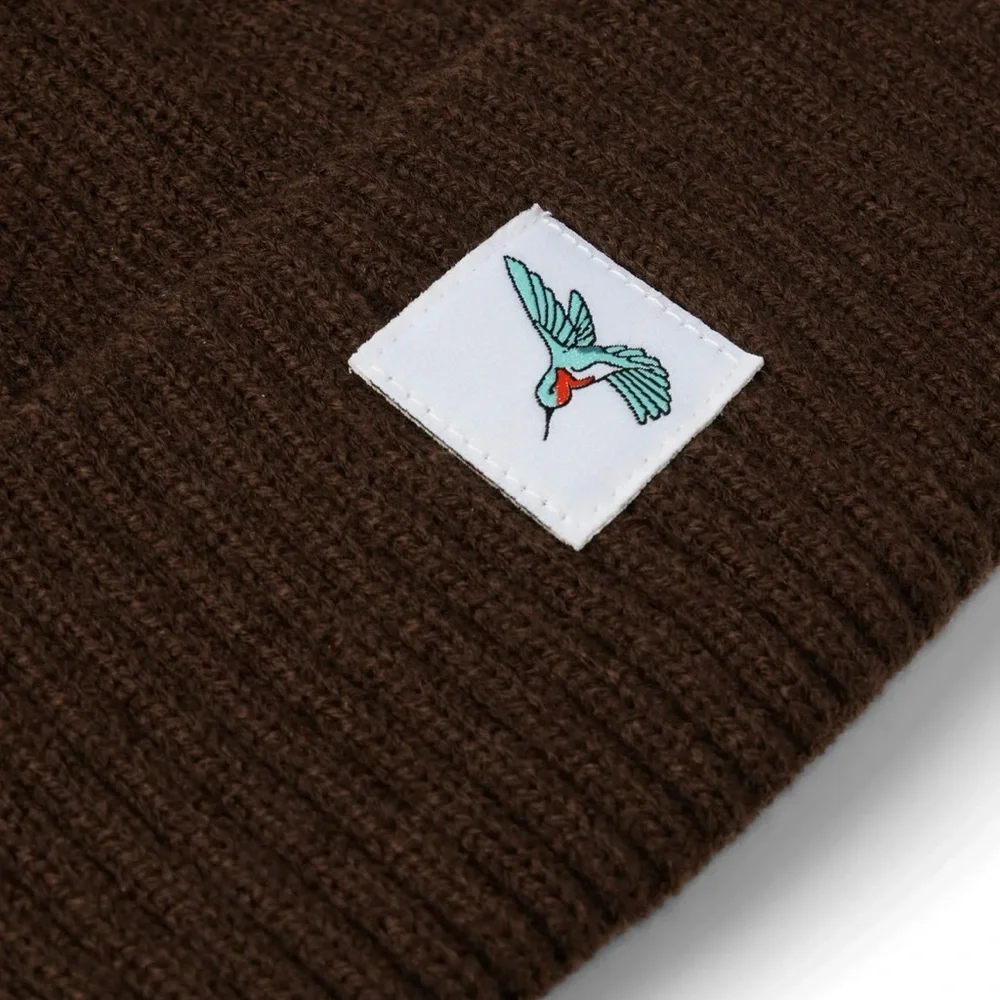 Urban Native Ribbed Hummingbird Patch Beanie - Picture 2 of 8